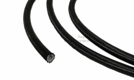 AN10 PTFE stålslange -Sort-