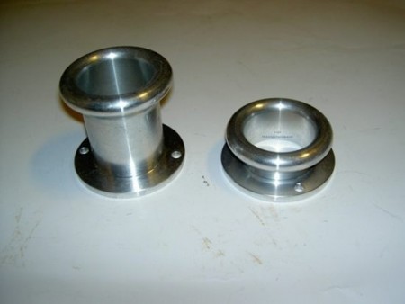 Trakt med fot i alu. til 45mm DCOE og 40/44748mm IDF, L:70mm