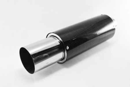 Rustfri 3,0'' demper 4,0'' rett